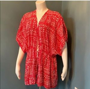 Victoria's Secret Heart print Kimono robe cover up